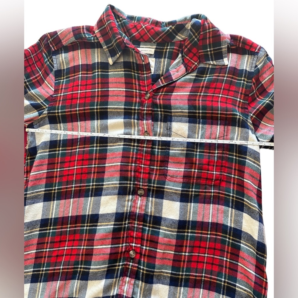 American Eagle | Red Plaid Boyfriend Flannel Shirt “Ahhmazingly Soft!” | Size - Picture 5 of 8